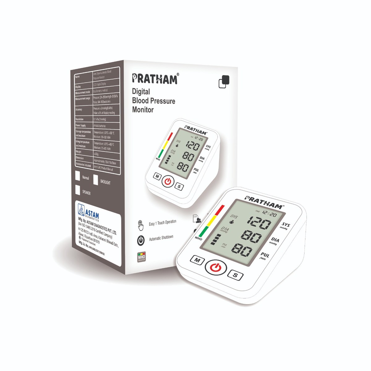 Astam Diagnostics Digital Blood Pressure Monitor
