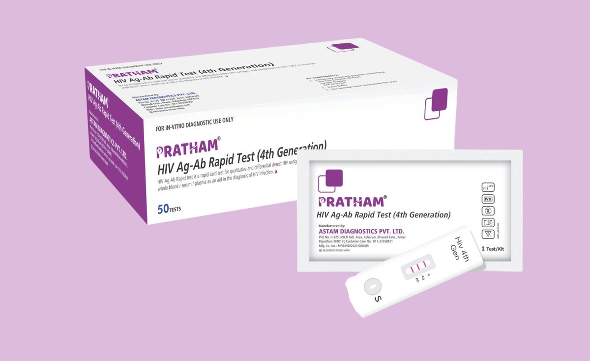 Astam Diagnostics HIV Ag-Ab Rapid Test (4th Generation)